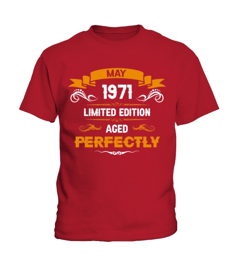 May 1971 Vintage Birthday Present Kids T-Shirt