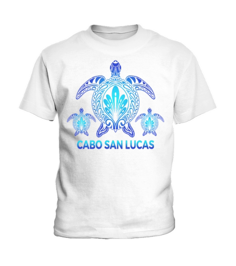Vintage Cabo San Lucas Mexico MX Turtle Souvenirs Kids T-Shirt