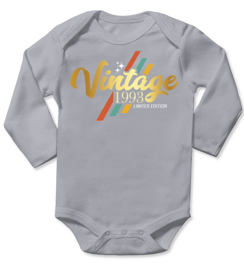 30th Birthday Vintage Sayings Long Sleeve Baby One-Piece