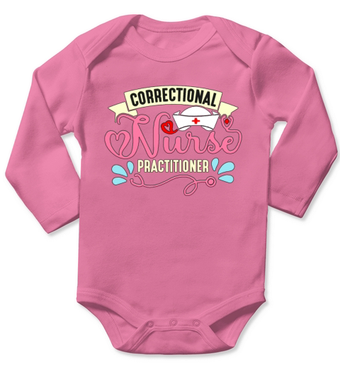 Correctional Nurse Practitioner Corrections Nurse Long Sleeve Baby One-Piece
