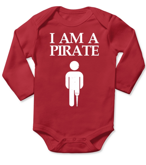 Im A Pirate Long Sleeve Baby One-Piece