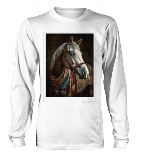 horse - vintage style Long sleeved Unisex