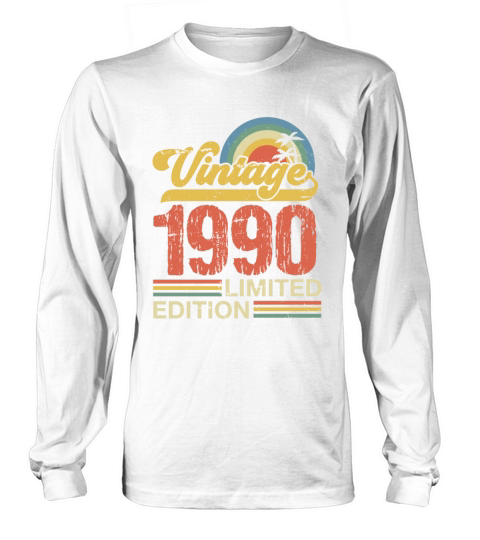 Retro Vintage 1990 Limited Edition Long sleeved Unisex