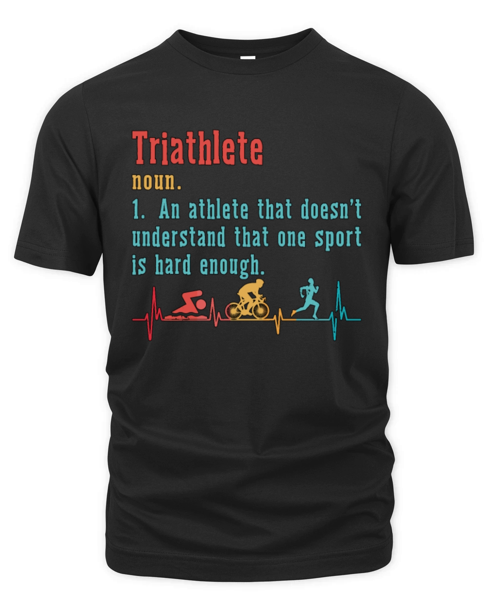 Triathlon Triathlete An Athlete That Competition Organic Unisex T-shirt