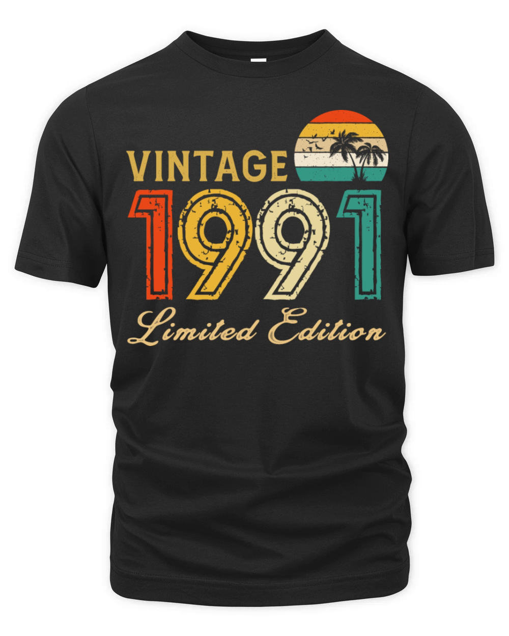 Vintage 1991 Limited Edition Made In 1991 Birthday Organic Unisex T-shirt
