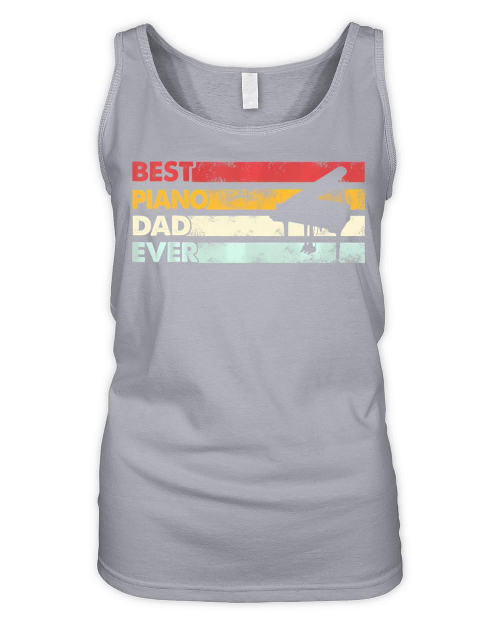 Best Dad Ever Father Vintage Piano Organic Women's Tank Top