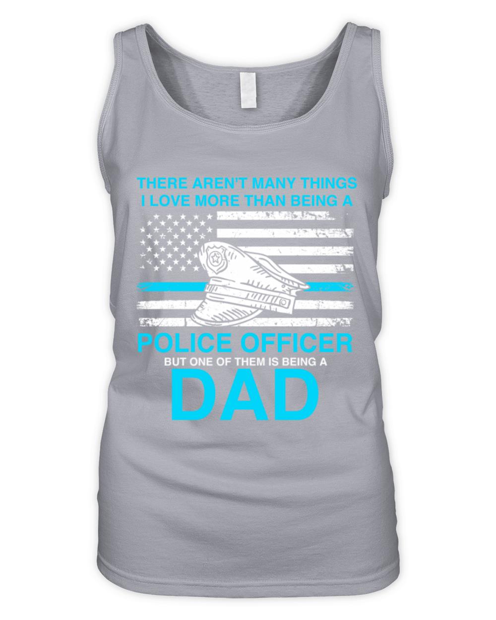 Best police father vintage Organic Women's Tank Top