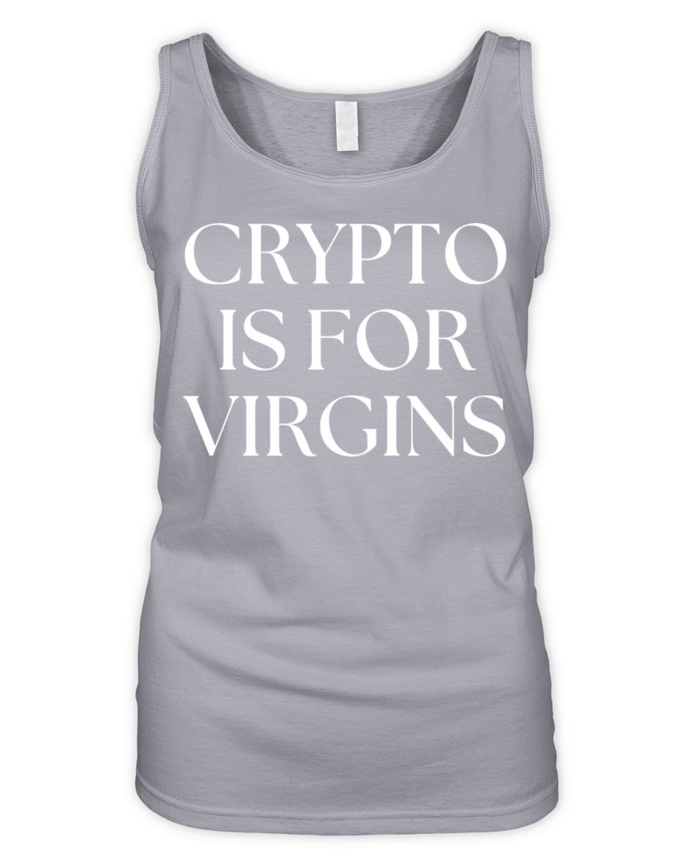 Crypto Is For Virgins Organic Women's Tank Top