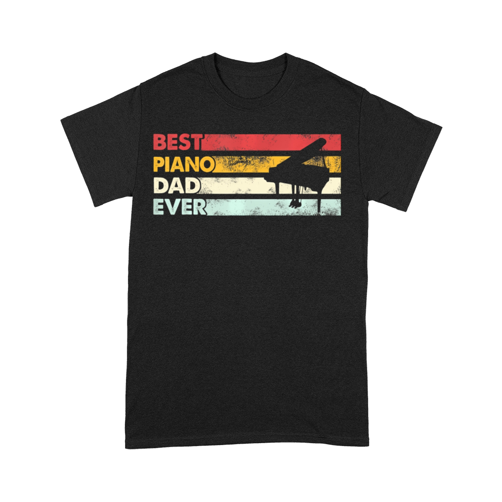 Best Dad Ever Father Vintage Piano Premium T-shirt