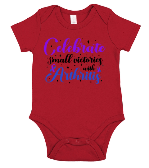 Celebrate Small Victories With Arthritis Awareness Short Sleeve Baby One-Piece