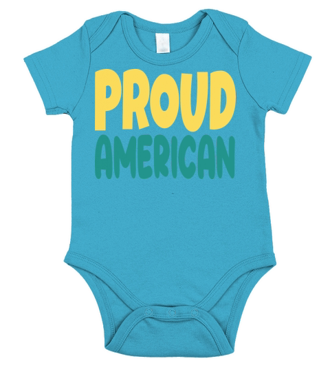 Proud American independence day Short Sleeve Baby One-Piece