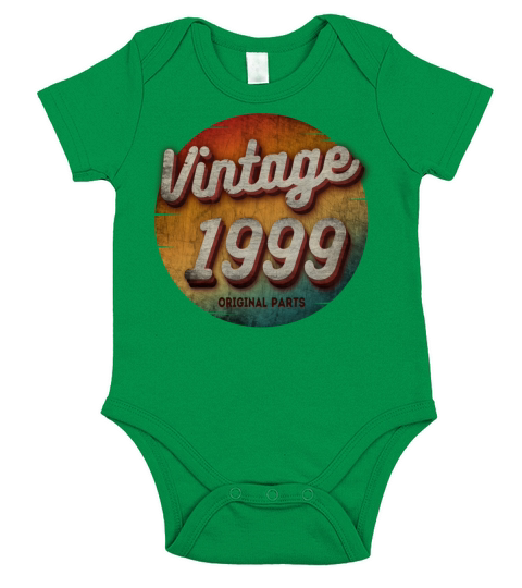 VINTAGE 1999 ORIGINAL PARTS Short Sleeve Baby One-Piece