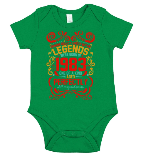 Vintage Authentic 1983 Birthday Gifts idea Short Sleeve Baby One-Piece