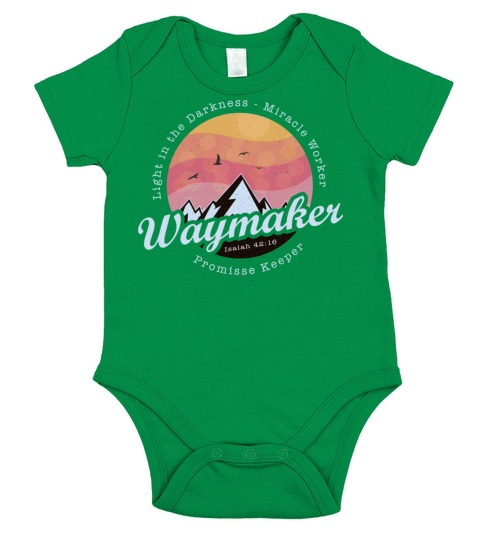 Waymaker Promise Keeper Miracle Worker - Jesus Short Sleeve Baby One-Piece