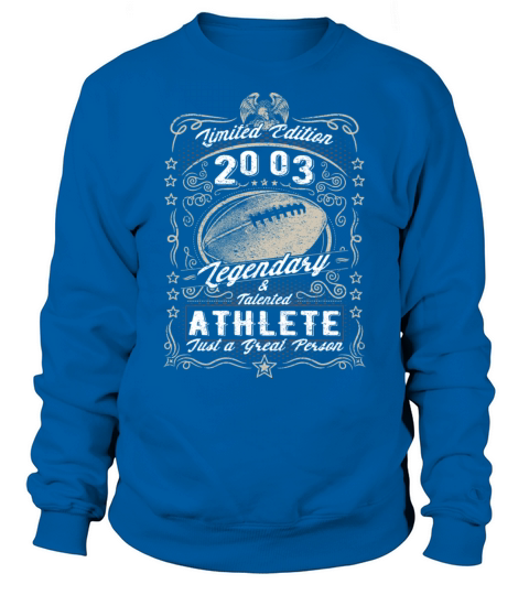Vintage 2003 Football Birthday Gift Sport Hobby Sweatshirt Unisex