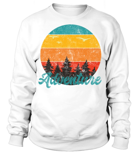 Vintage Camping Adventure Sweatshirt Unisex