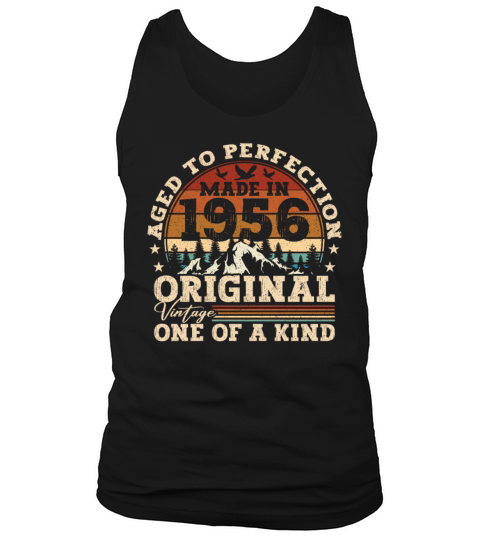 Original 1956 Vintage Vintage Birthday Retro Tank Top Unisex