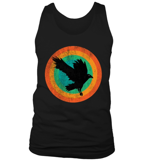 Vintage Beautiful Cute Raven retro Art Tank Top Unisex