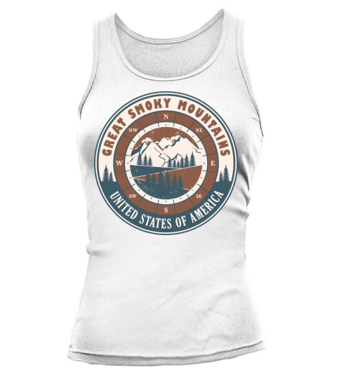 Great Smoky Mountains United States Vintage Hiking Tank top Woman