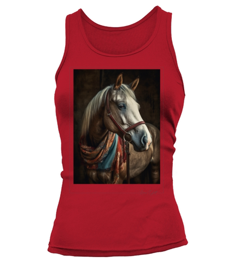 horse - vintage style Tank top Woman