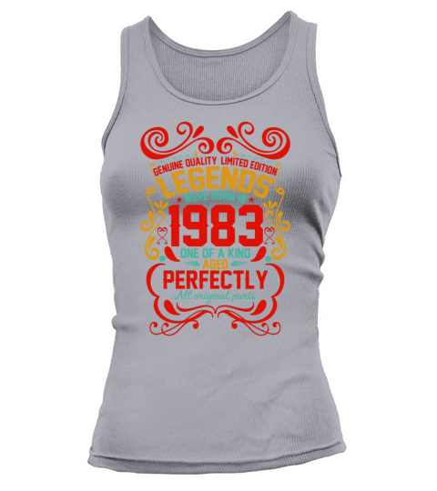 Vintage Authentic 1983 Birthday Gifts idea Tank top Woman