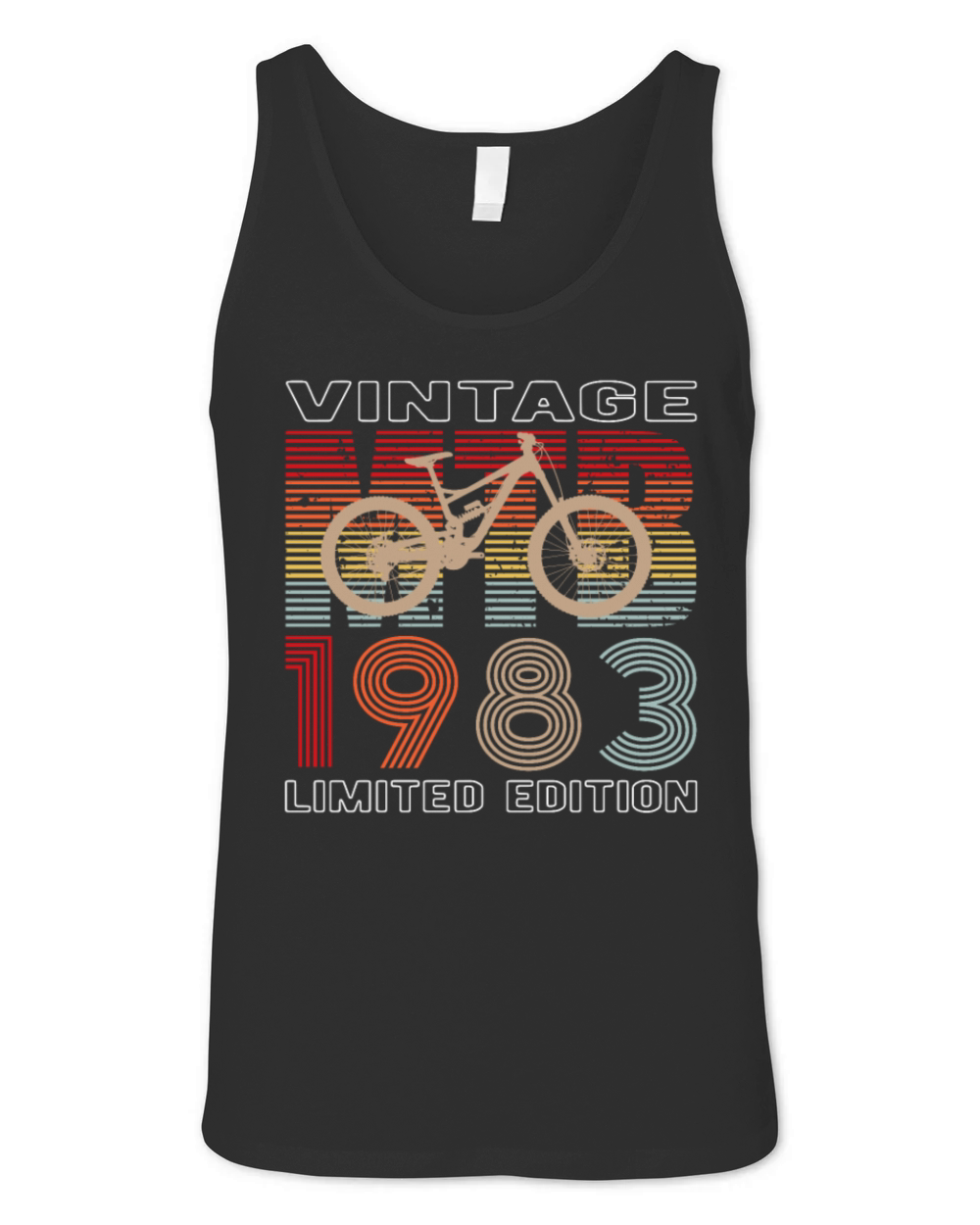 40 birthday 1983 vintage retro bicycle cyclist Unisex Jersey Tank