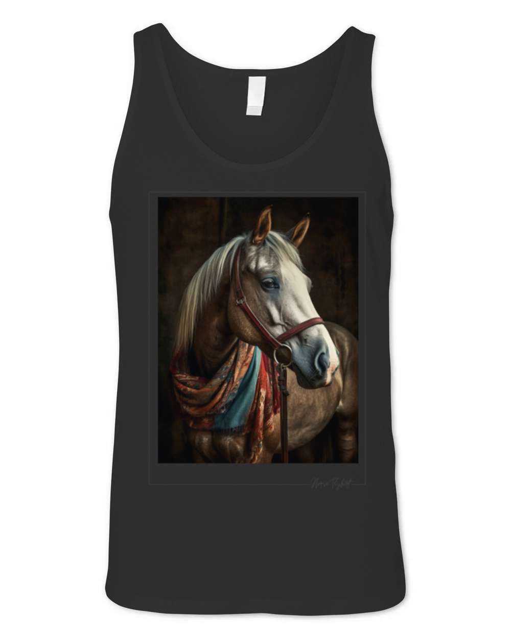 horse - vintage style Unisex Jersey Tank