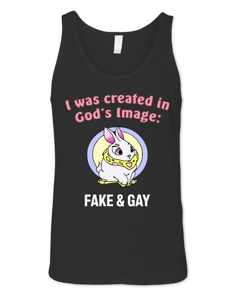 I Was Created In God’s Image Fake And Gay Unisex Jersey Tank