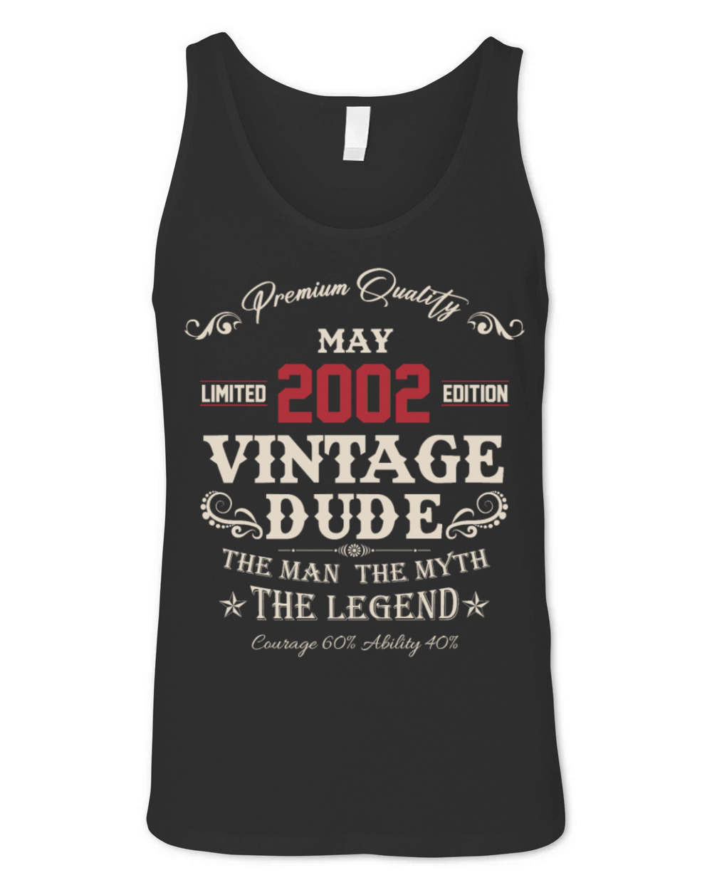 May 2002 Vintage Birthday Present Unisex Jersey Tank