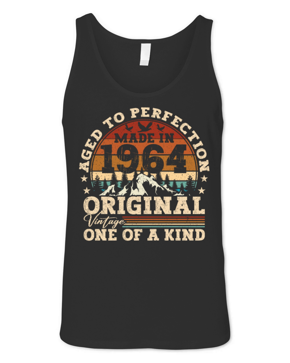 Original 1964 Vintage Vintage Birthday Retro Unisex Jersey Tank