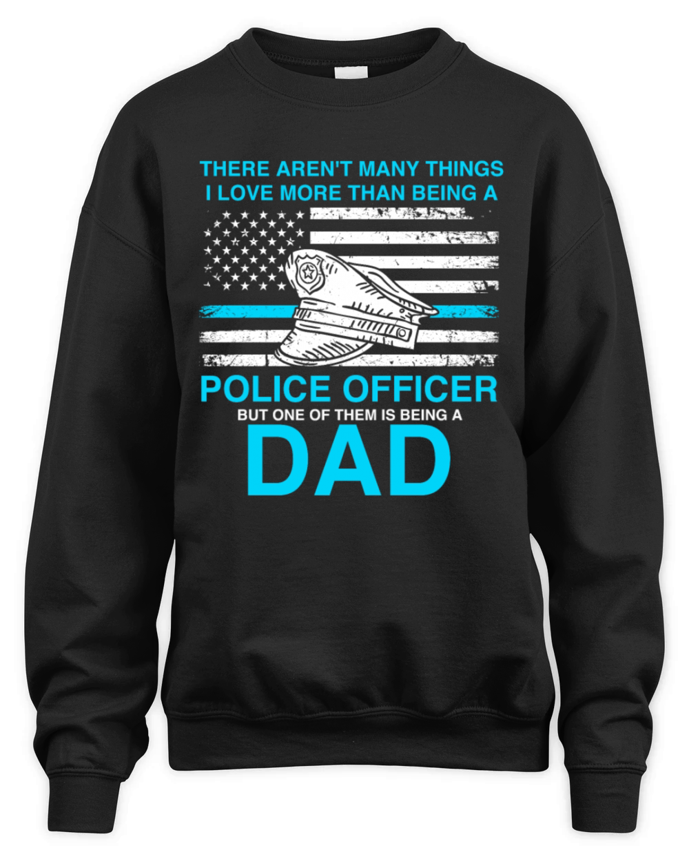 Best police father vintage Unisex Premium Crewneck Sweatshirt