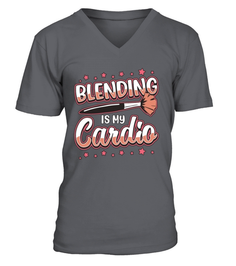 Makeup Artist Blending Is My Cardio Beauty Salon V-Neck T-shirt
