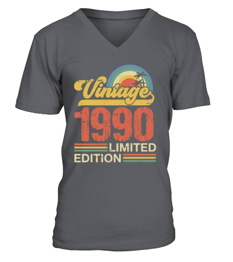 Retro Vintage 1990 Limited Edition V-Neck T-shirt