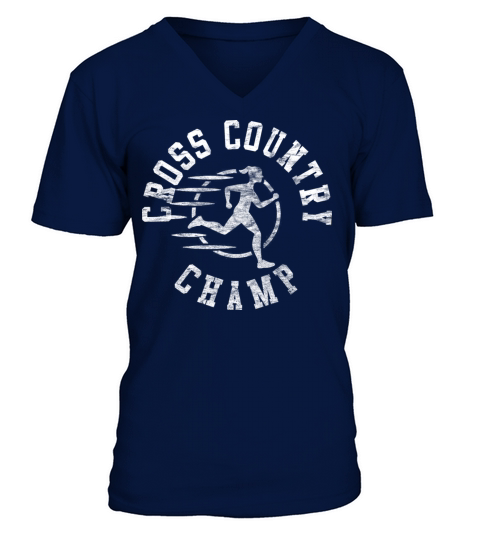 Vintage Cross Country Champ V-Neck T-shirt