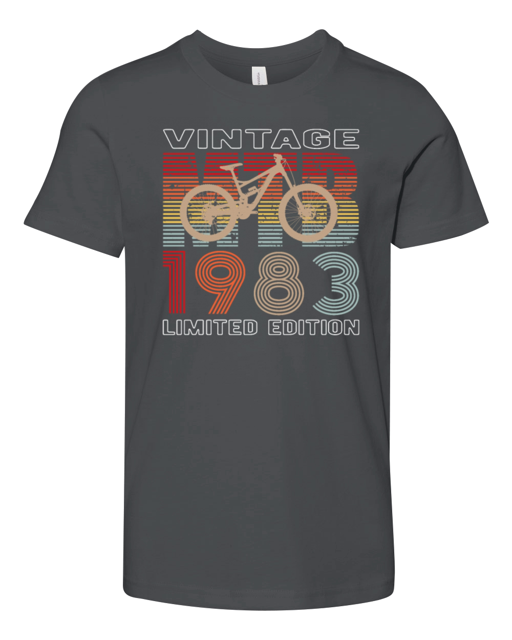 40 birthday 1983 vintage retro bicycle cyclist Youth Unisex Jersey Tee