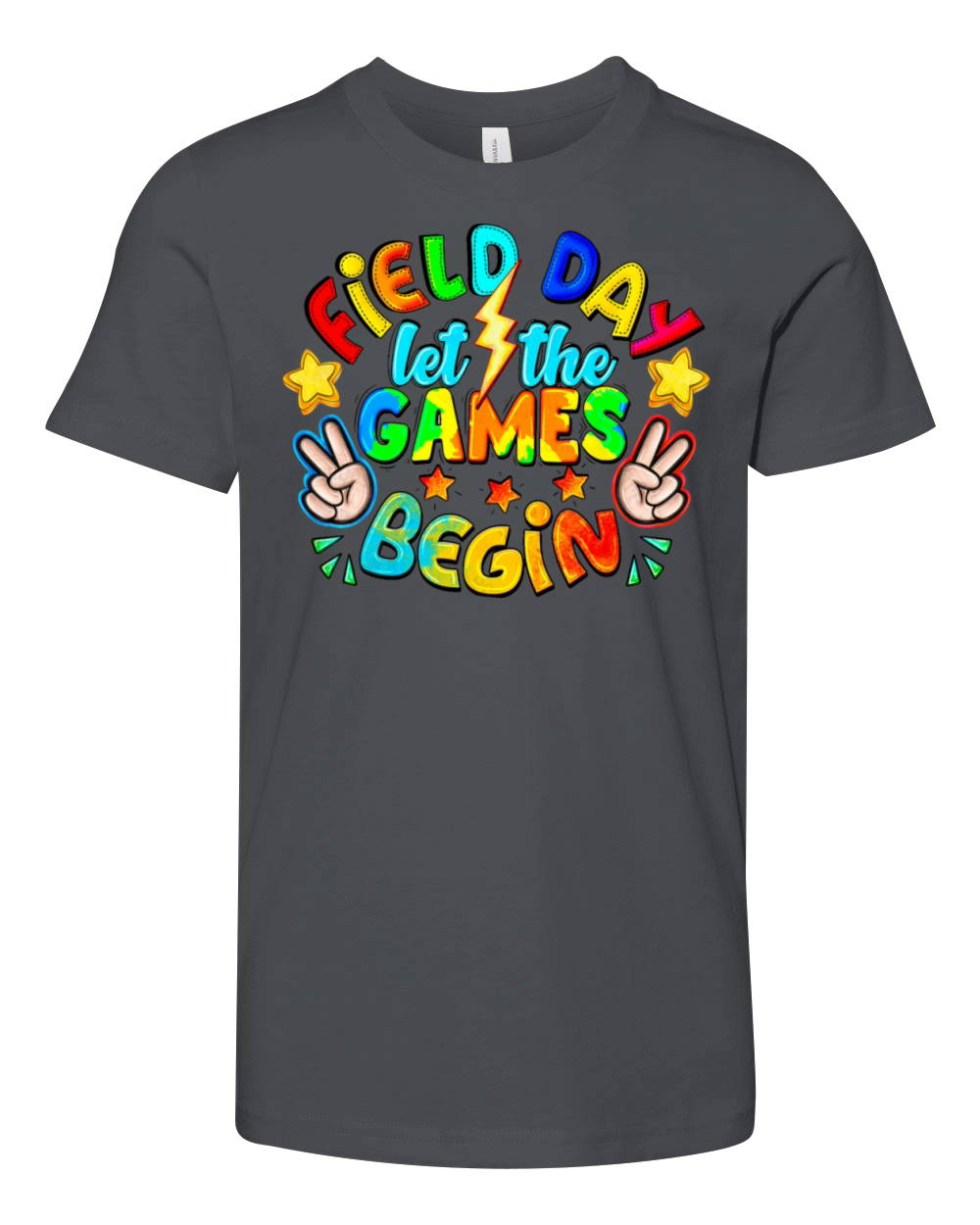 Field Day Let The Games Begin Teacher Boys Youth Unisex Jersey Tee