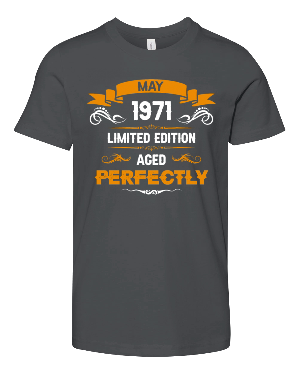 May 1971 Vintage Birthday Present Youth Unisex Jersey Tee