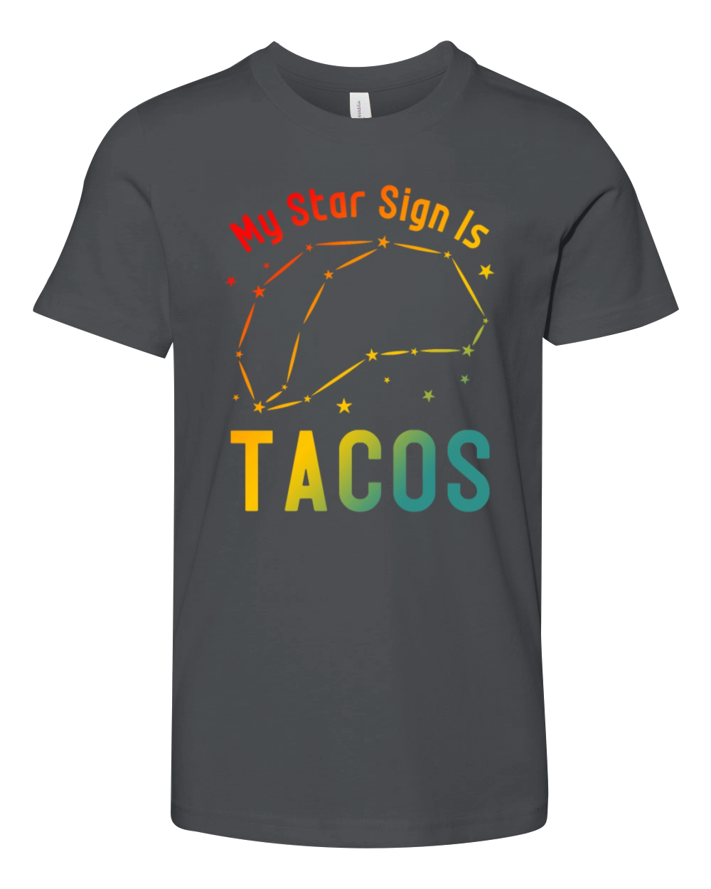 My Star Sign Is Tacos Youth Unisex Jersey Tee