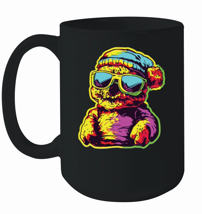 Horror Scary Bear Halloween Chilling Chillout Ceramic Mug
