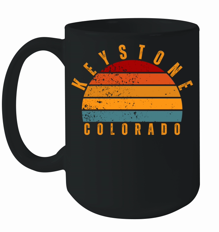 Keystone Colorado Vintage Retro Ceramic Mug