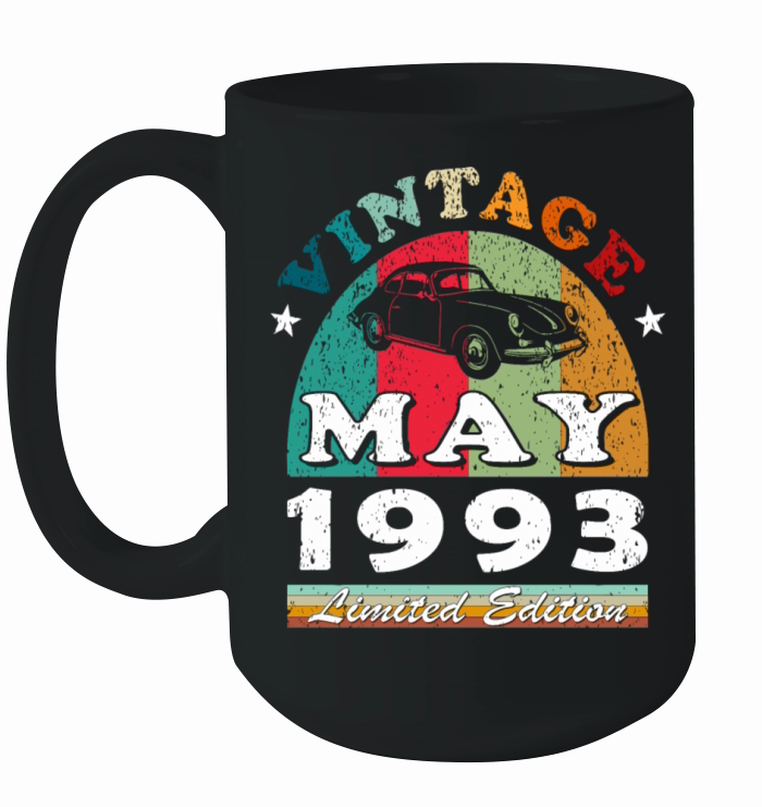 Vintage car May 1993 Born Year Birthday Ceramic Mug