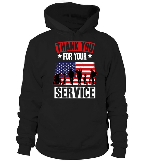 Veterans Day Thank You For Your Service Hoodie Unisex