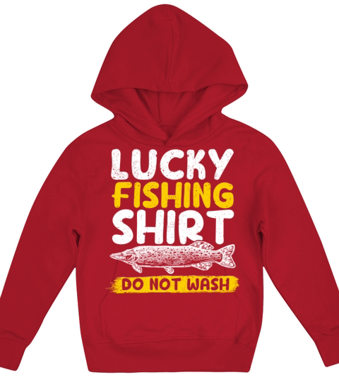 Lucky Fishing Do Not Wash Vintage Fishing Lover Kids Hoodie