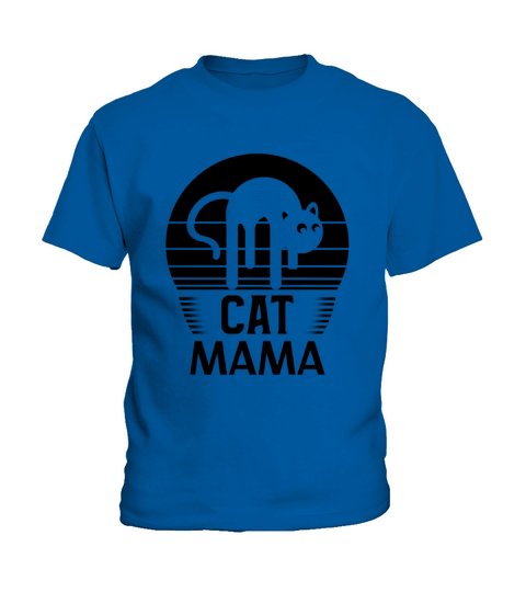 Cat Mama Shirt Women Funny Cat Mom Vintage Tee Kids T-Shirt