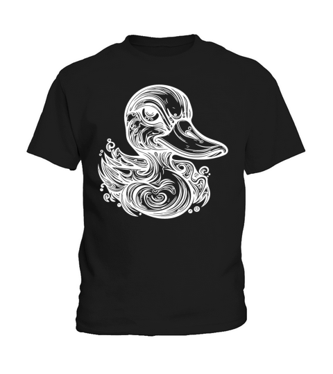 Cute Little Vintage Duck With Huge Beak Kids T-Shirt