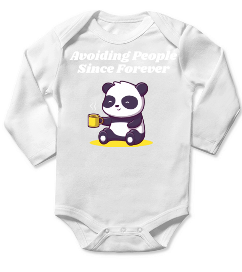 Avoiding People Since Forever Introvert Sayings An Long Sleeve Baby One-Piece