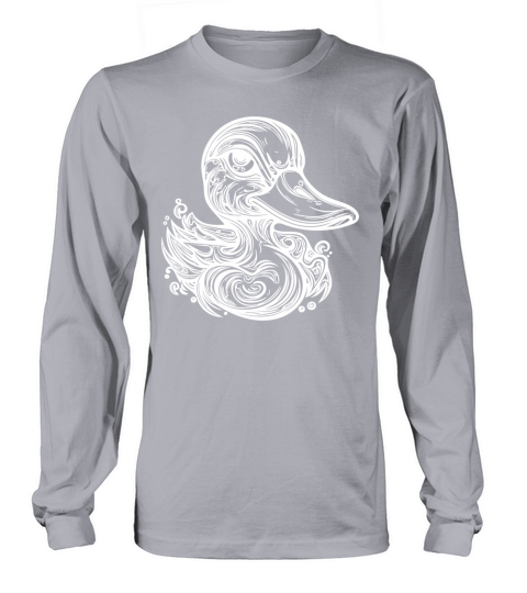 Cute Little Vintage Duck With Huge Beak Long sleeved Unisex