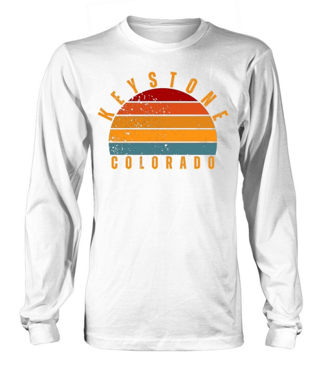 Keystone Colorado Vintage Retro Long sleeved Unisex