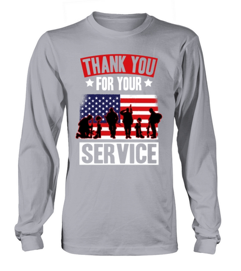 Veterans Day Thank You For Your Service Long sleeved Unisex