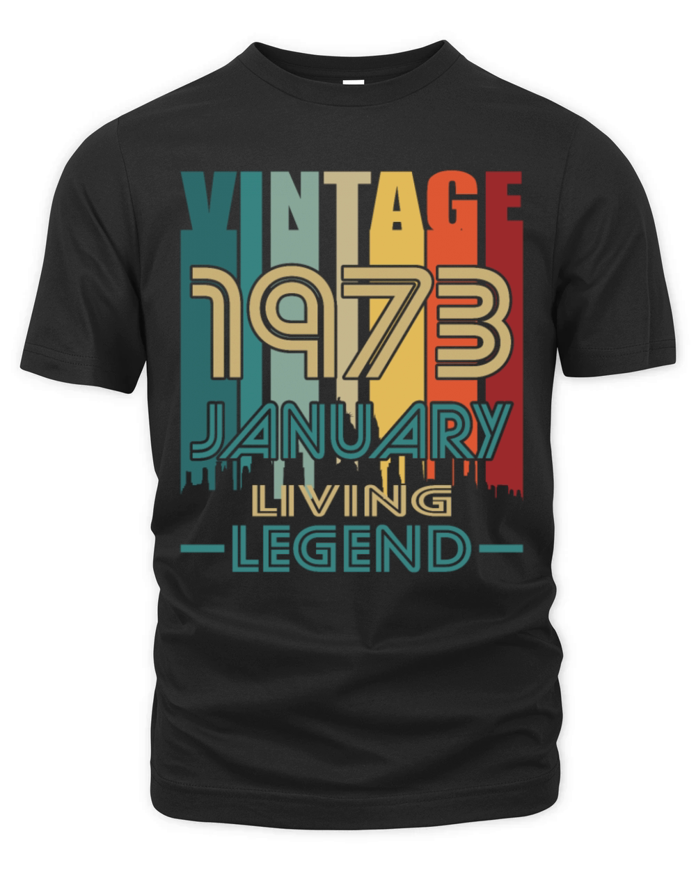 50th birthday january 1973 vintage 1973 Organic Unisex T-shirt